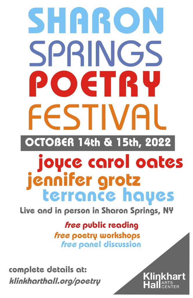 Sharon Springs Poetry Festival 2022 Klinkhart Hall Arts Center