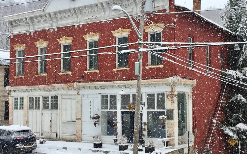 Klinkhart Hall in the winter